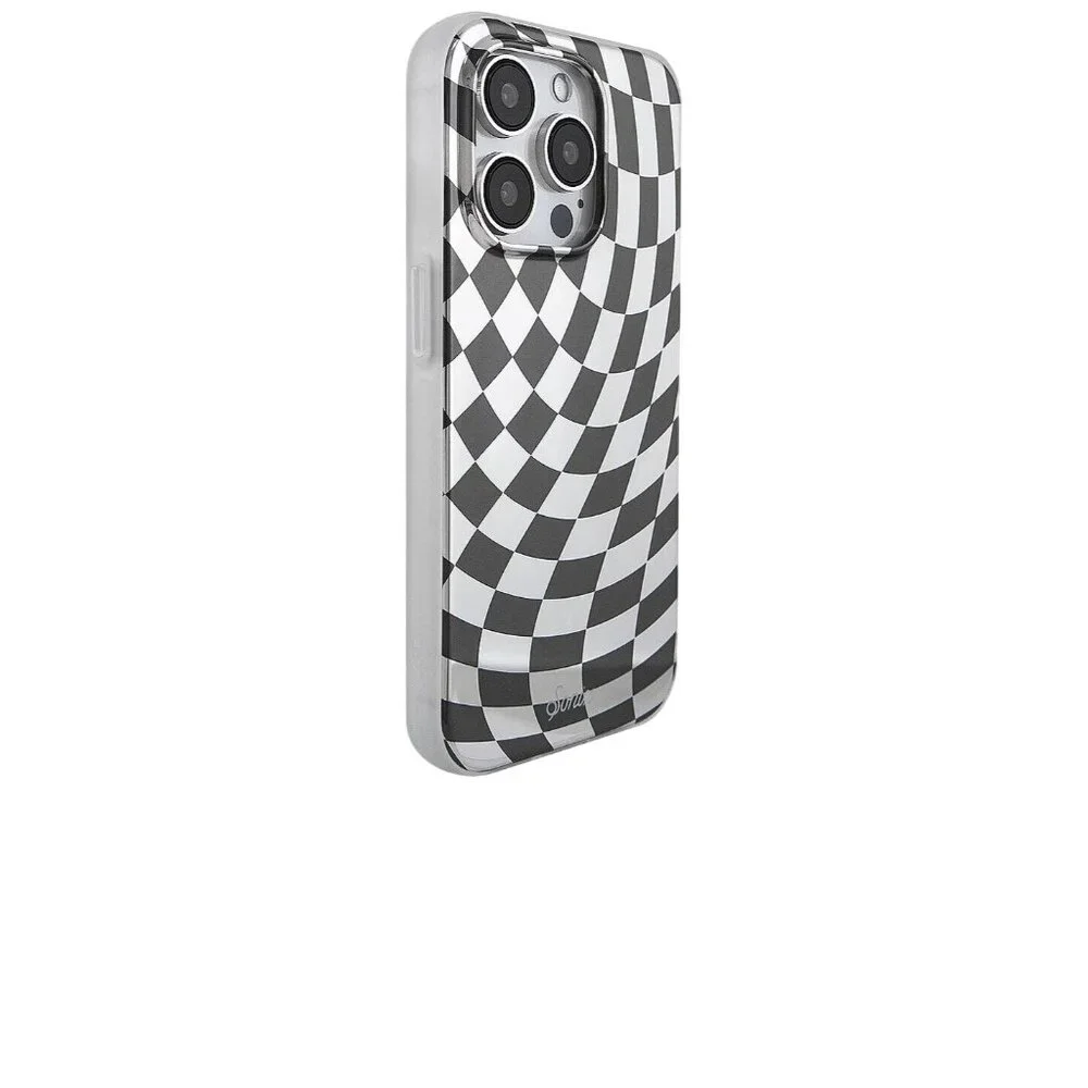 Sonix Magsafe Compatible Iphone 15 Pro Max Case in Checkmate Black & Silver New